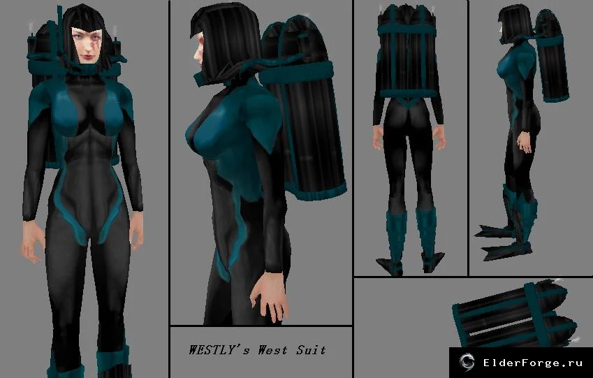 Обложка мода: WestSuit – лёгкая броня пловца для Morrowind от Westly