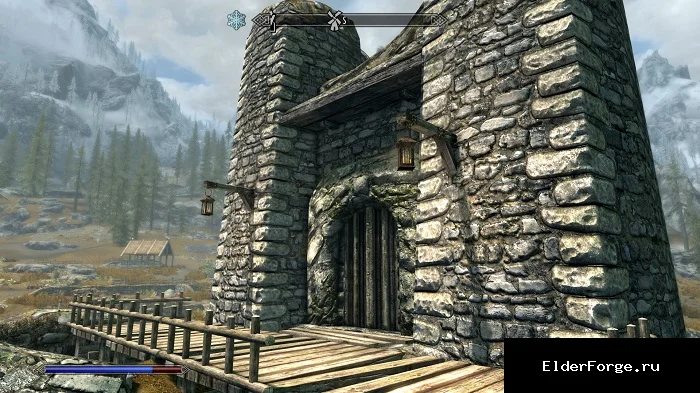 Обложка мода: Whiterun Stable Tower – полуразрушенный дом‑башня для игрока в Skyrim SE