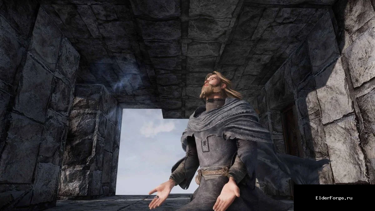 Обложка мода: Windcaller — Седобородные робе и посох для Skyrim SE‑AE