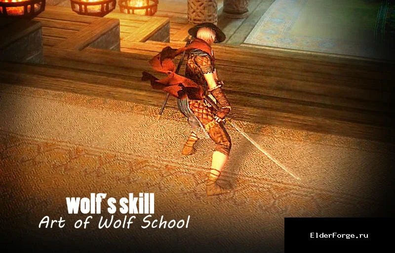 Обложка мода: Wolf's Skill Witcher 3 LE — анимация боя двуручным мечом из Ведьмака 3 в Skyrim