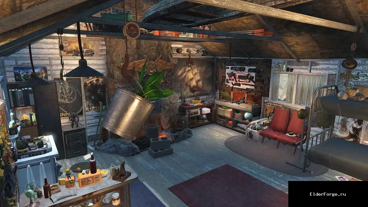 Обложка мода: Хижина Горски – восстановленный домик в Fallout 4