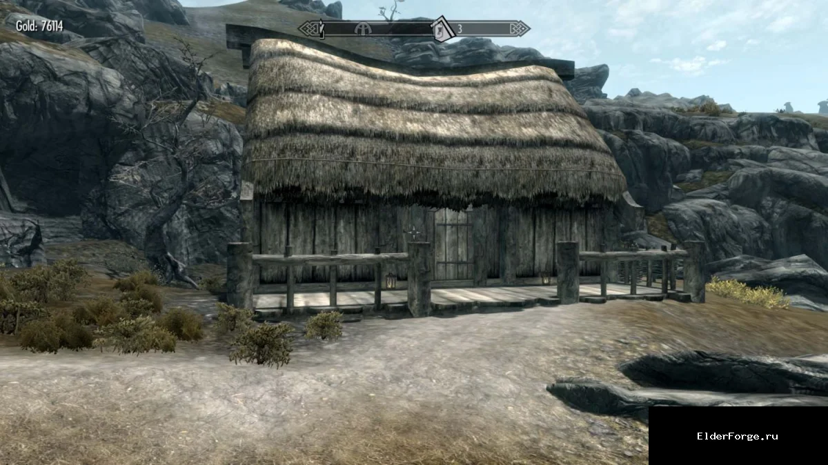 Обложка мода: Хижина Лунда – постройка рядом с Рорикстедом для Skyrim Legendary Edition