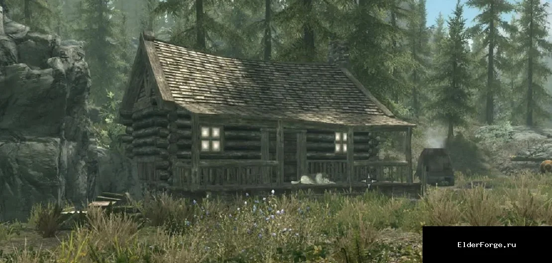 Обложка мода: Хижина охотника – стартовый мод для Skyrim SE/AE