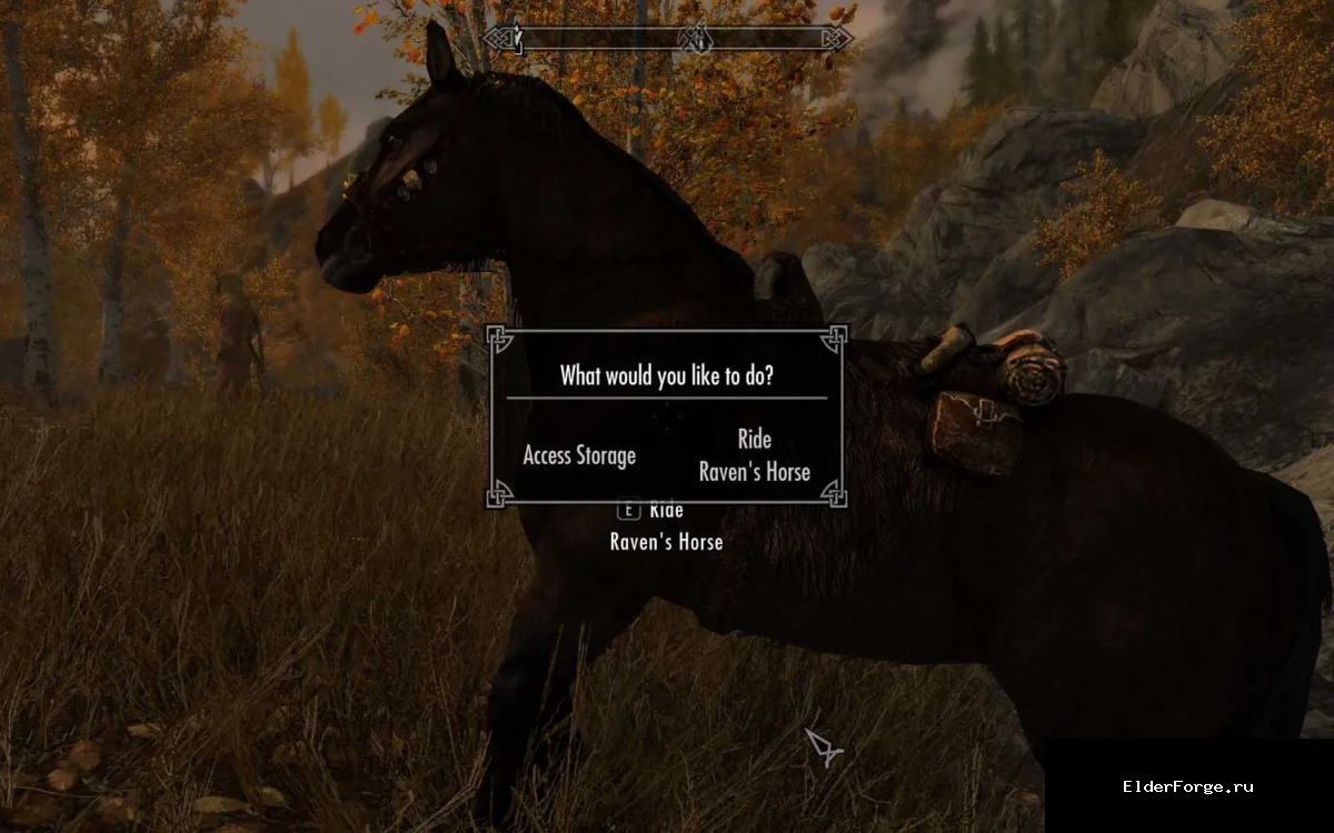 Обложка мода: Хранилище лошадей для Skyrim SE – универсальный сундук на спине