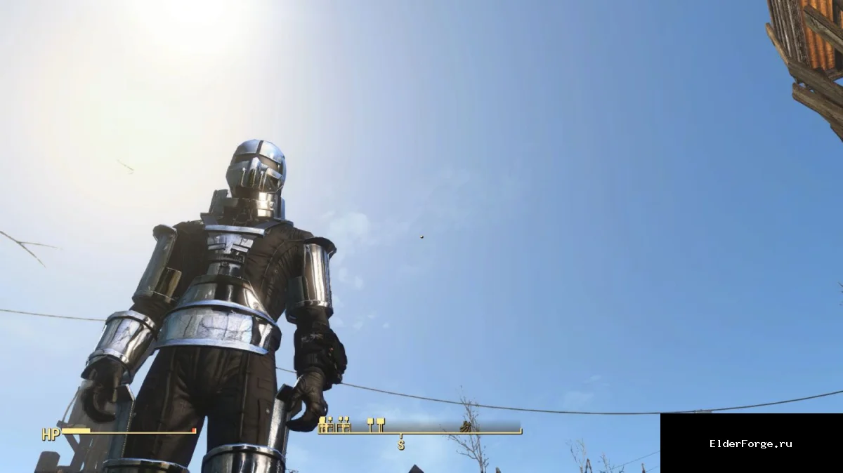 Обложка мода: Хромированная броня синтов для Fallout 4 – блестящий ретекстур
