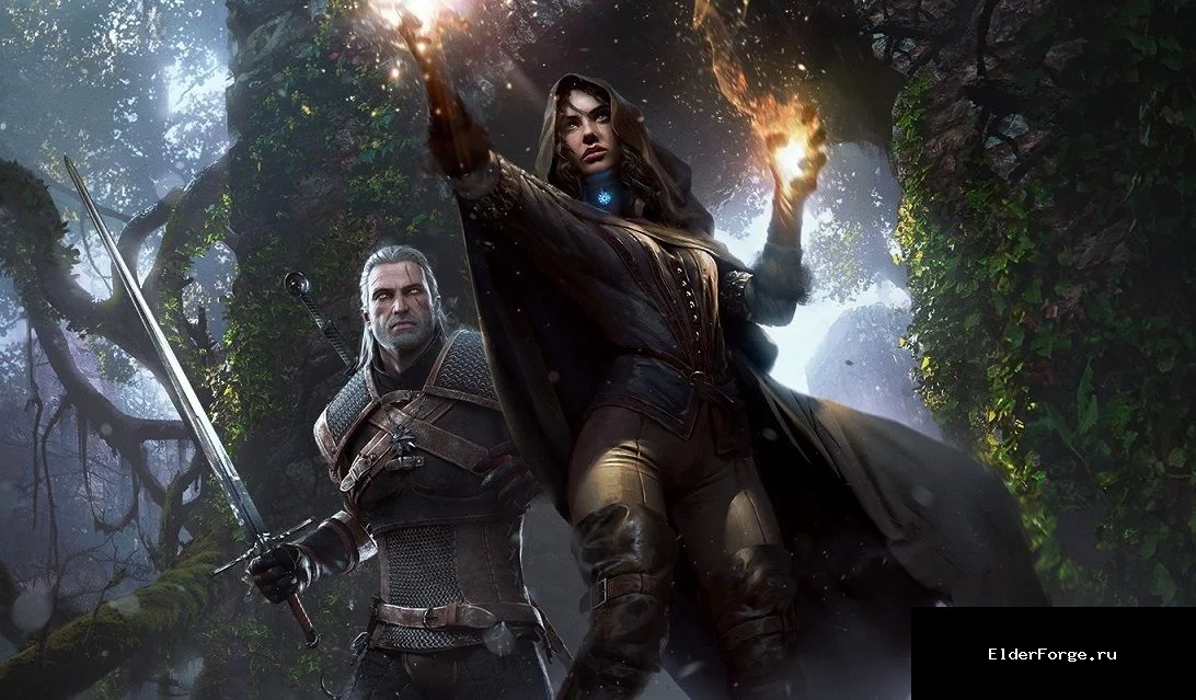 Обложка мода: Yennefer — новый компаньон из Ведьмака для Skyrim Legendary Edition