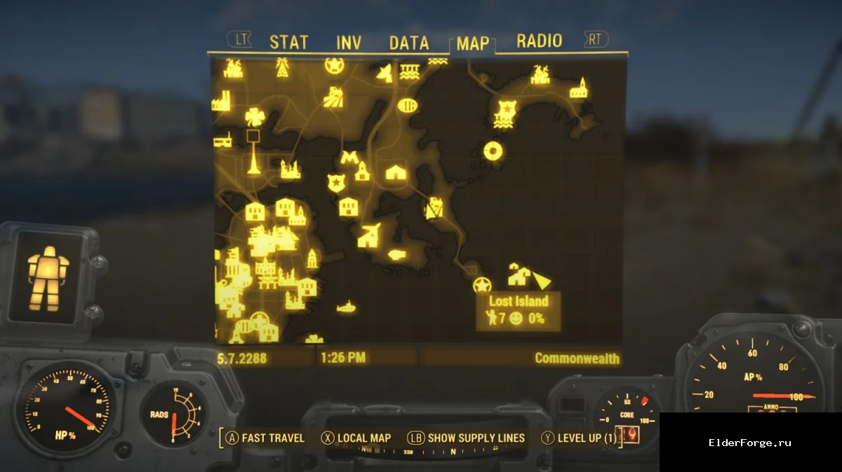 Обложка мода: Забытый остров — новая локация для Fallout 4 от SalJam