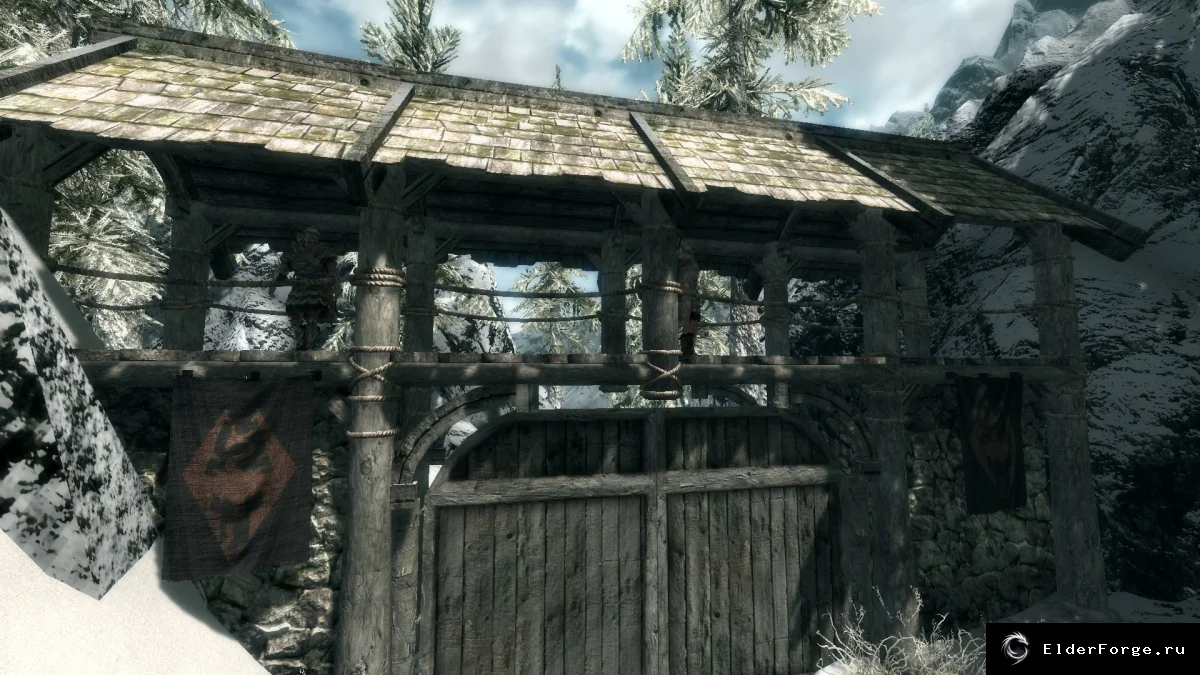 Обложка мода: Закрытые границы для Skyrim LE — блокировка переходов в Морровинд, Хаммерфелл и Сиродил