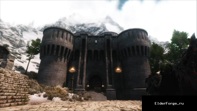 Обложка мода: Замок Скайстоун для Skyrim SE – средний замок с NPC и множеством функций