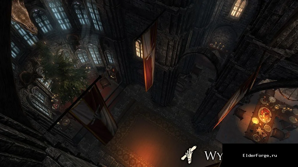 Обложка мода: Замок Скала Виверны – грандиозный особняк в Skyrim LE