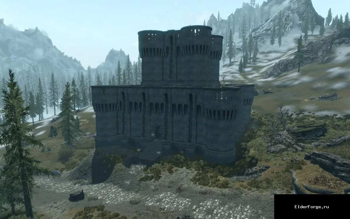 Обложка мода: Замок Вайтран – новая крепость для Skyrim LE