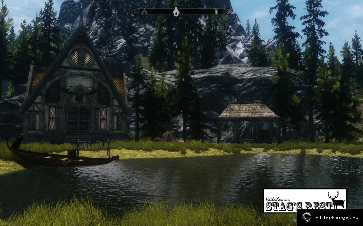 Обложка мода: Уютный дом у Висельной скалы — Заповедный уголок для Skyrim LE