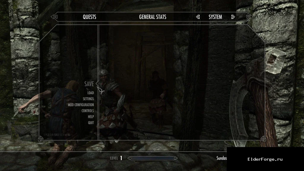 Обложка мода: Запрет сохранения в бою для Skyrim SE – No Saving in Combat