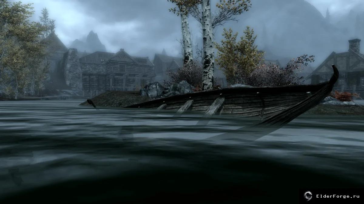 Обложка мода: Затонувшие сокровища Skyrim LE — затонувшие лодки и сундуки с добычей