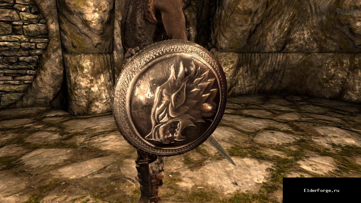 Обложка мода: Железный щит Старка – новый волчий щит для Skyrim LE