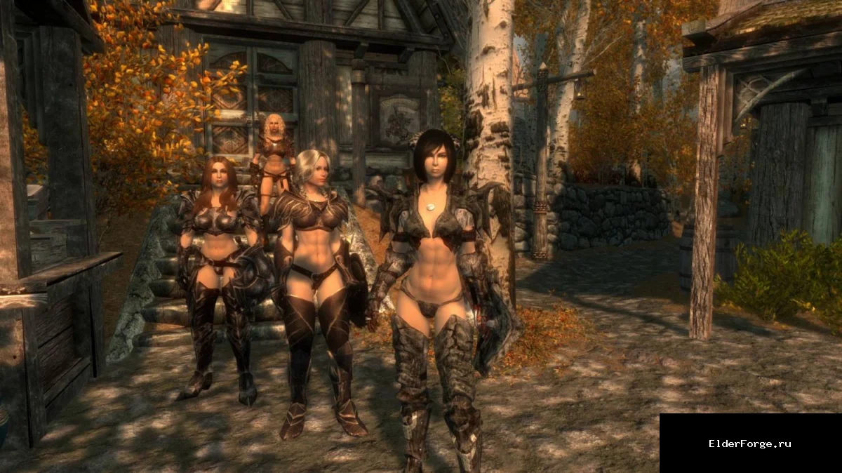 Обложка мода: Женская броня Crosscrusade – откровенный реплейсер для Skyrim LE