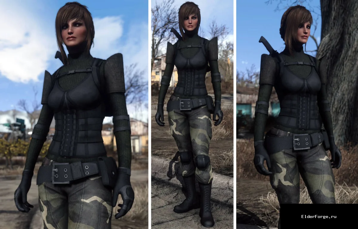 Обложка мода: Женская тактическая броня для Fallout 4 – модульный набор с улучшениями