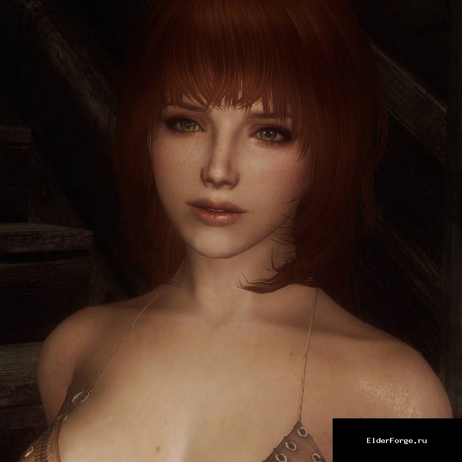 Обложка мода: Женские текстуры hellosanta для Skyrim LE – улучшенные модели UNP и CBBE
