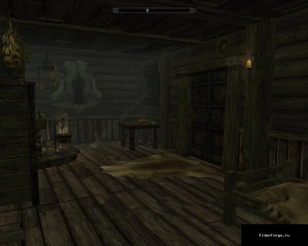 Обложка мода: Жилище отшельника — уединённый дом с верстаком в Skyrim LE