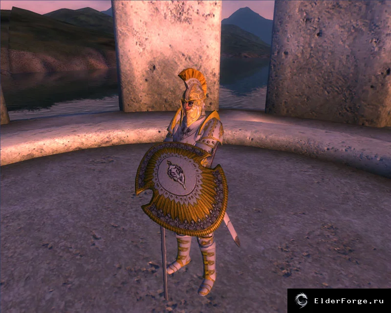 Обложка мода: Zira Silver Wolf Armour — Gold Edition для Oblivion