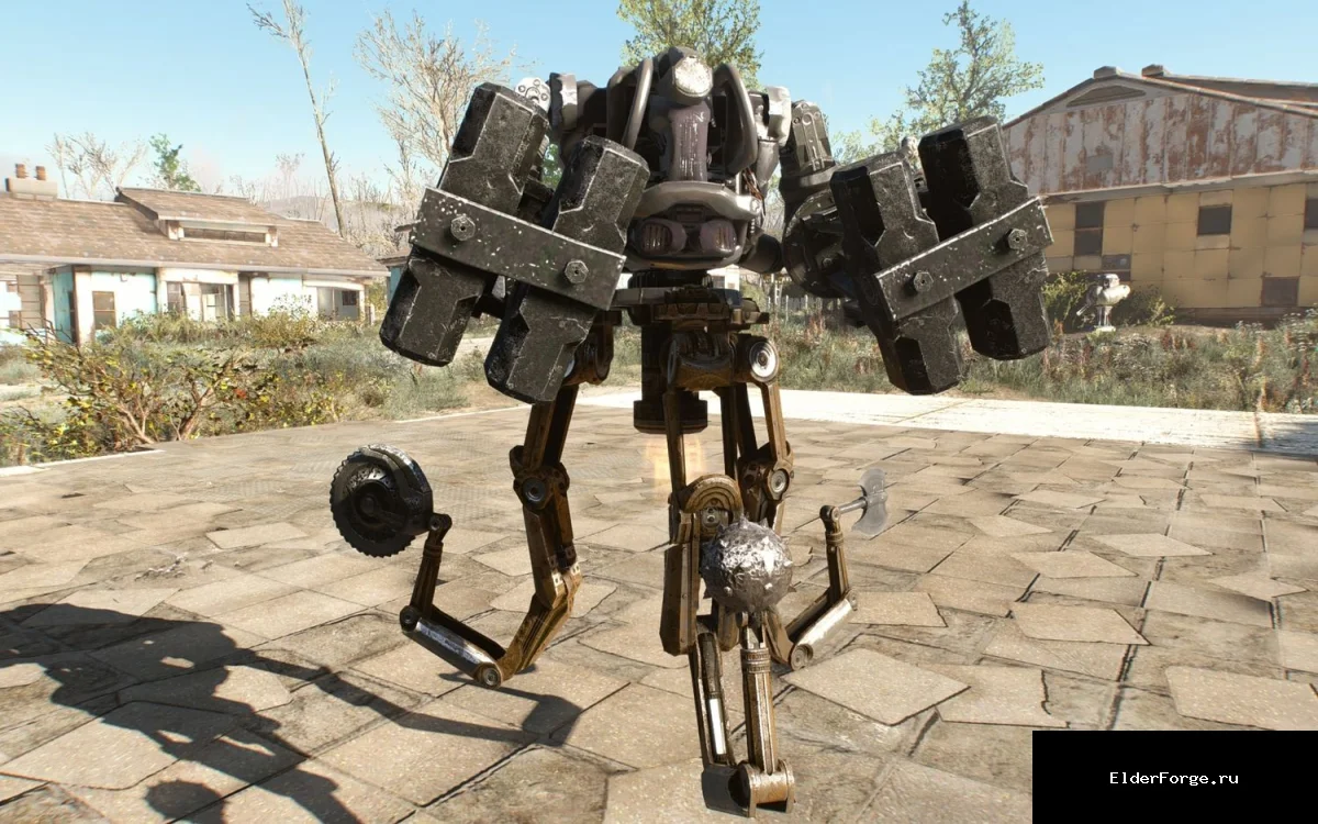 Обложка мода: Злой Кодсворт – мод для Fallout 4, заставляющий спутника помогать в рейдах