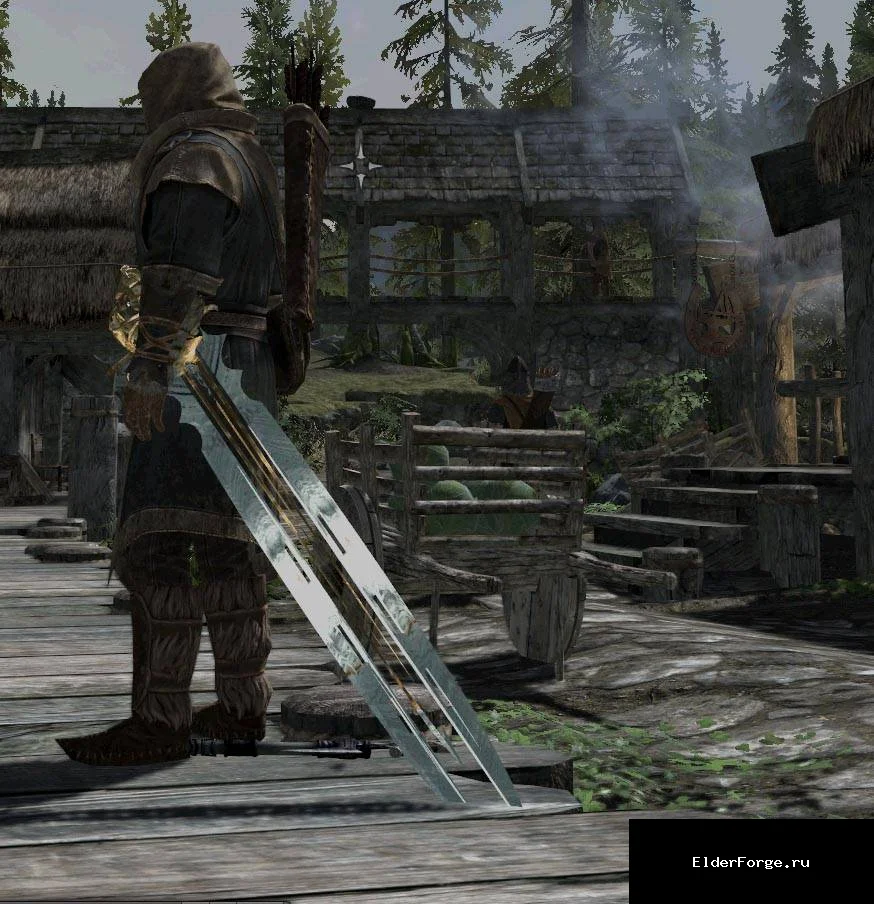 Обложка мода: Золотой Клинок — золотой одноручный меч для Skyrim LE
