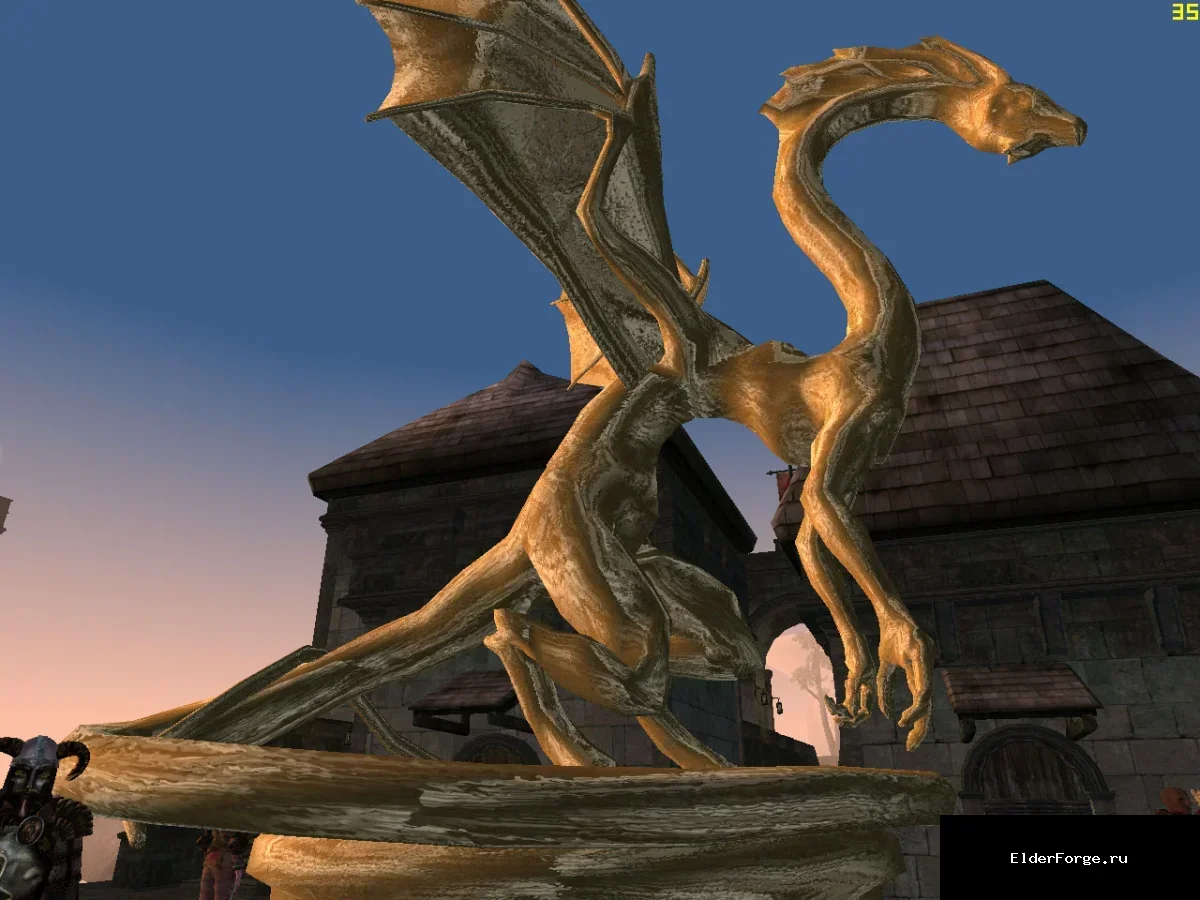 Обложка мода: Золотые статуи в Morrowind – блестящие модели из Oblivion