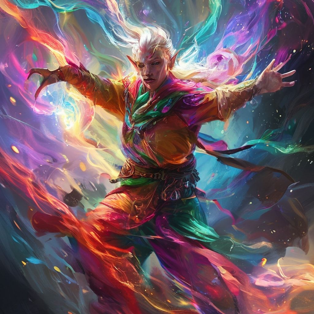 fantasy elf mage