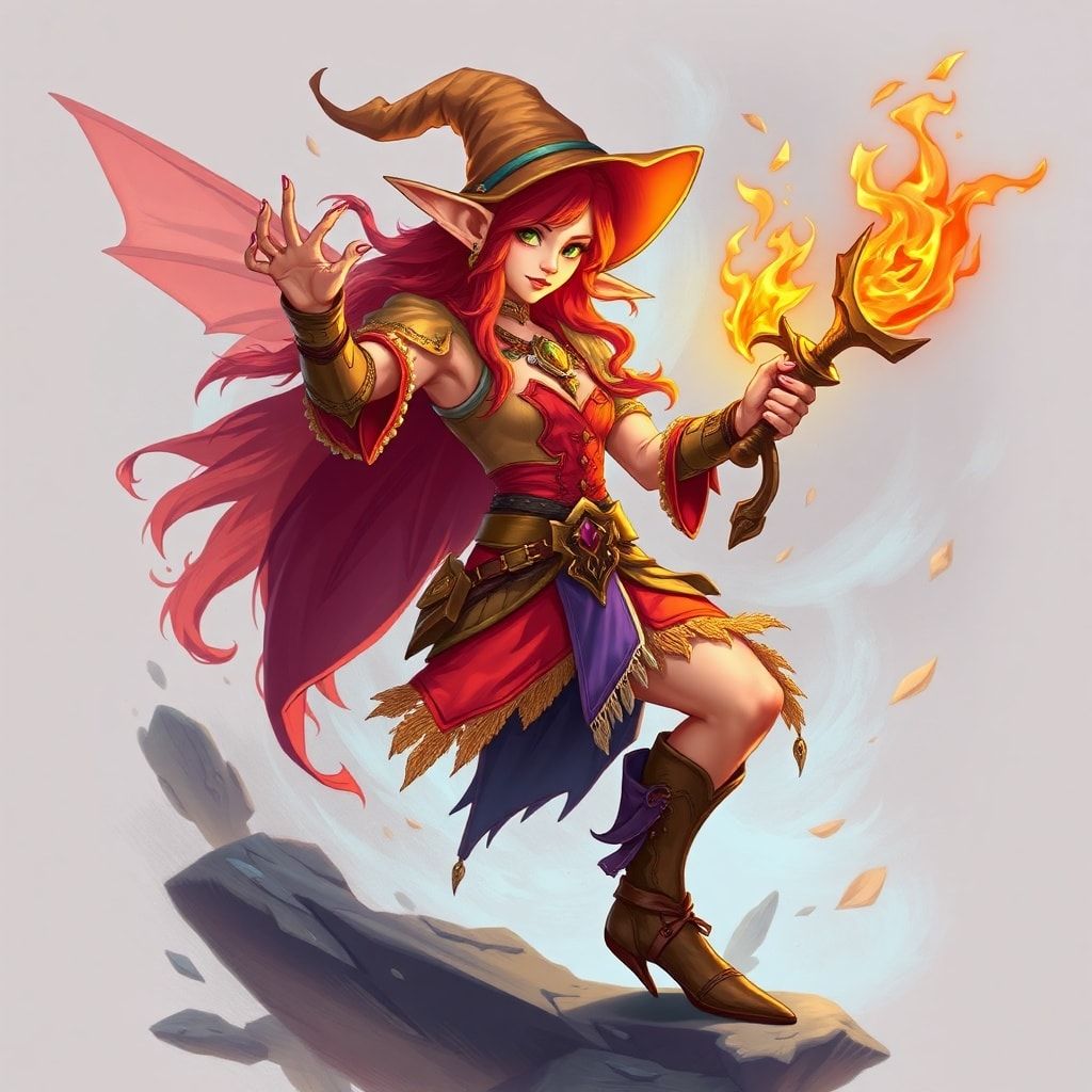 fantasy elf mage
